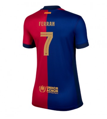 Barcelona Ferran Torres #7 Primera Equipación Mujer 2024-25 Manga Corta